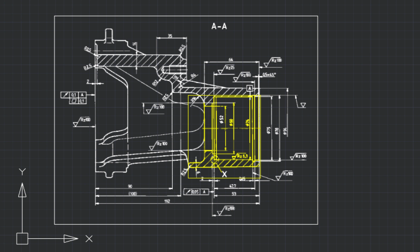 Выделение по типу и размеру