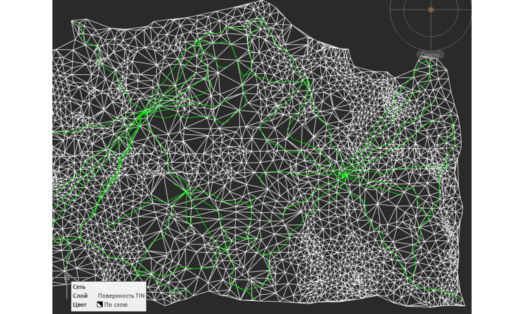Поиск ключевых линий на поверхности