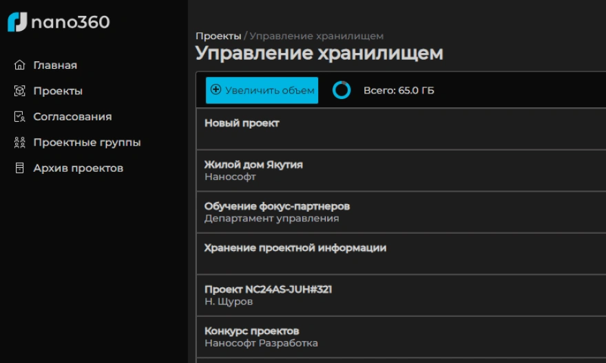 Управление хранилищем