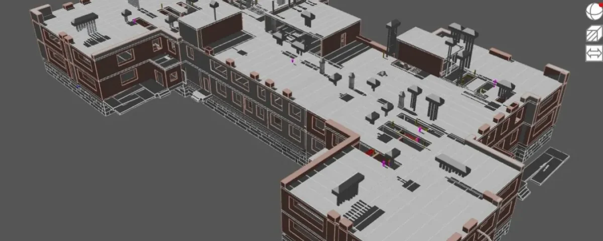 Сводная 3D-модель здания детского сада